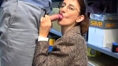 Mature Secretary Anal Work