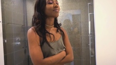 Ebony Roomie Caught Me Jerking Off To Her