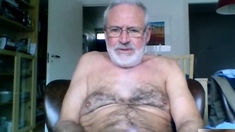 silver daddy lars jerking off
