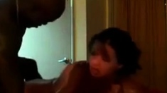 Asian Hottie Doubles Up Black