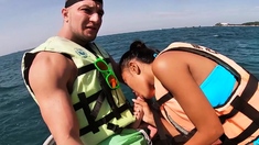 Wet Asian Teen Sucking Big Dick Outdoor
