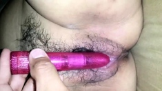 Girl and a vibrator