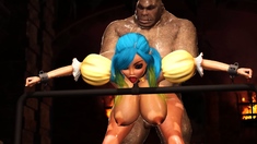 Beautiful Female Elf Gets Fucked By The Big Ogre In Dungeon