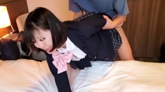 Japanese teen getting toyed and extremely tickled