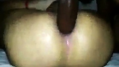 Big balls pounding a bottom