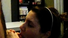 Tripod Blowjob And Facial