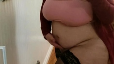 Fat bbw amateur stripping tease