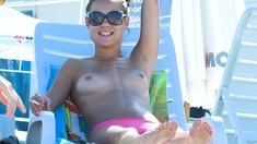 Gorgeous young nudist babes