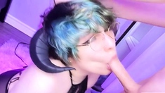 cute femboy blowjob