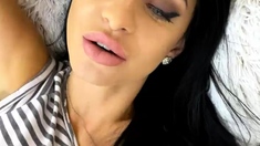 Amateur striptease and Solo masturbation