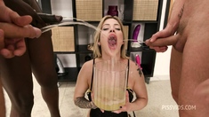 Glam Blonde Ass Cumshot After Hardcore Anal