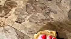 Amateur Foot Fetish Girlfriend Sucks and gives a Footjob
