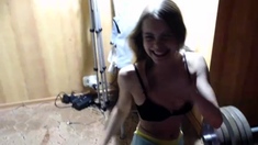 Amateur teens enjoying hardcore sex positions