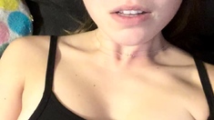 Jessy funny amateur teen brunette toying