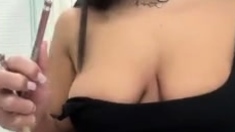 Close up teen masturbation