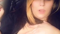 Big boobs webcam slut toys her asshole