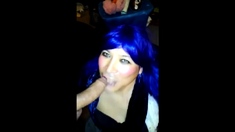 Piss-drinking Crossdresser's Blowjob Adventure