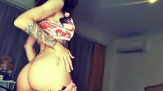 Hottest brunette solo webcam masturbation 2