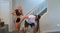 MMF blonde foot fetish