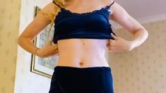 Lovely Blonde With Tight Pussy Masturbate Solo