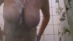 Big boobs milf masturbates with her dildo