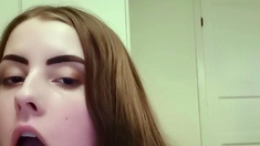 Amateur Facial For Teen Brunette