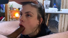 Great amateur video of Brunette POV oral sex