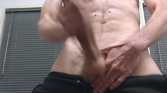 Solo masturbation and gay climax