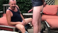 Daddy Sucks Big Cock with Passion