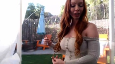 Big boobs milf masturbates with her dildo