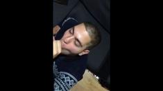Twink Takes a Big Load on His Face After Sucking a Huge Cock