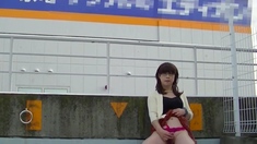 Outdoor Flashing with Japanese Crossdresser