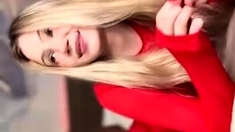 Blonde babe scarlet solo webcam