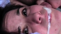 Brunette Amateur Webcam POV Cumshot