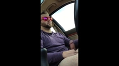 Big-Cock Hunks Play in the Car