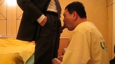 Sucking My Asian Daddy's Small Cock