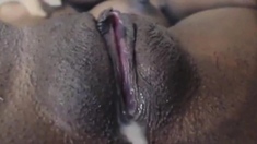Licking Cream Off This Black Babe