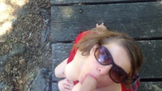 Blonde Hooker Blows Hiker On Trail - Erin Electra