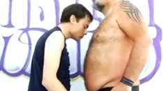 Old Daddy With Young Boy