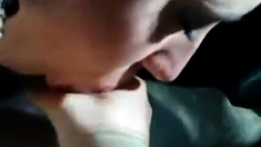 Car Blowjob And Unexpected Cumshot
