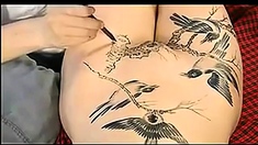 Chino Art Body Painting In Chine