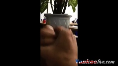 Flashing Cock To Office Cleaning Maid 1