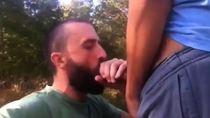 Outdoor Fucking Sucking Cum