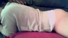 Sexy Babe Humps The Couch
